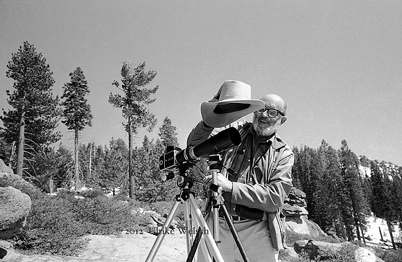 Ansel Adams photographing in Yosemite National Park in 1968: A.Adams 24