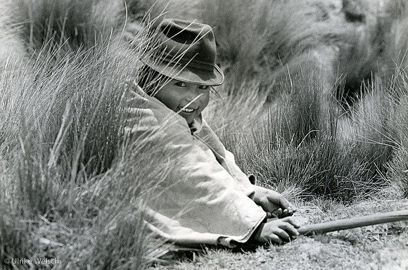 Shepherdess in Ecuador