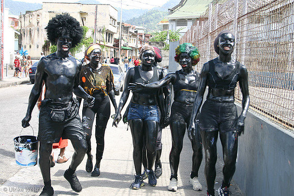 Morning Parade when everything goes, even black shoe polish, Port of Spaiun, Trinidad, West Indies:  896_9647