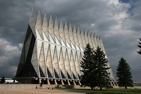 Exterior of Chapel at Airforce Academy, Colorado Springs, Colorado : IMG_0056