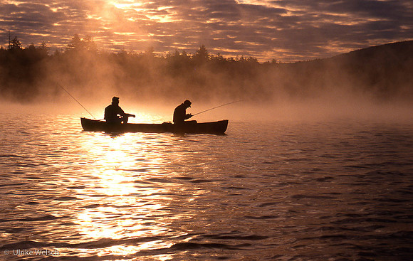 Fishermen on Conway Lake, North Conway, New Hampshire : CPgFi_4_12