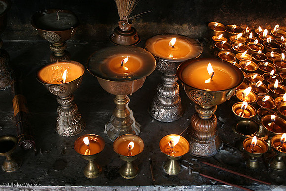 ever burning candles in monastery  : IMG_9214