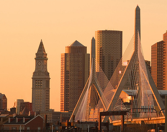 Zakim Bridge in Boston: CLBoSky3_14