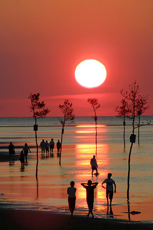 Sunset at Rock Harbor: - 100_006