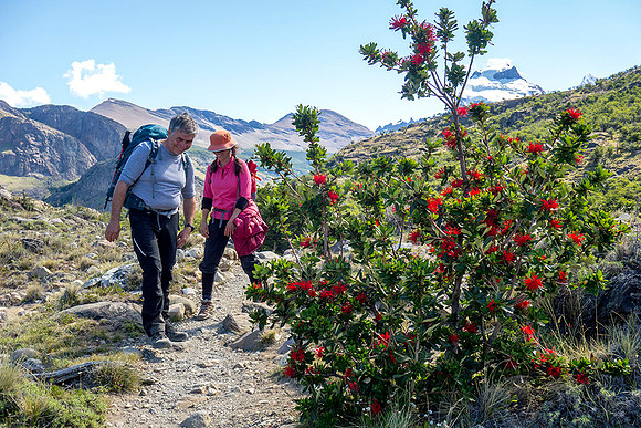 Hikers near Chalten, Patagonia - DSC08737